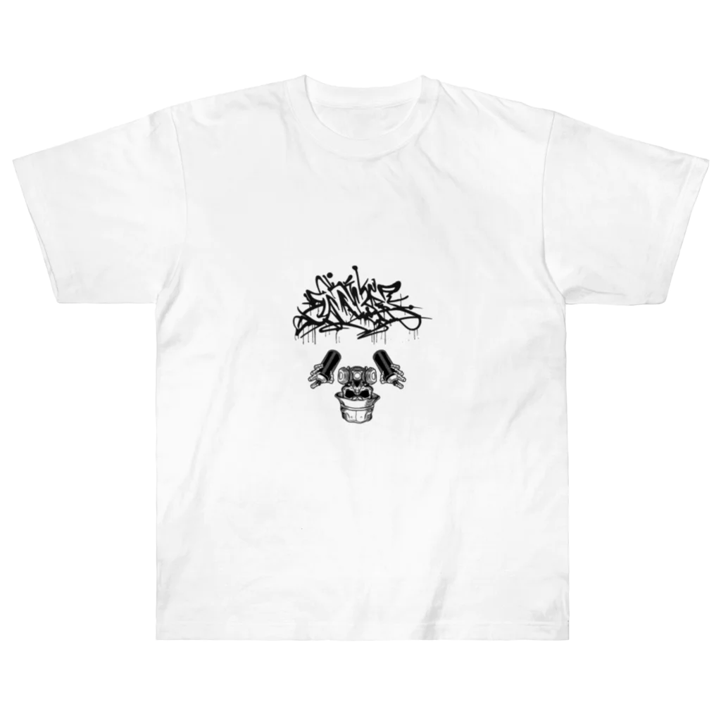 YA--MANのskull Art Heavyweight T-Shirt