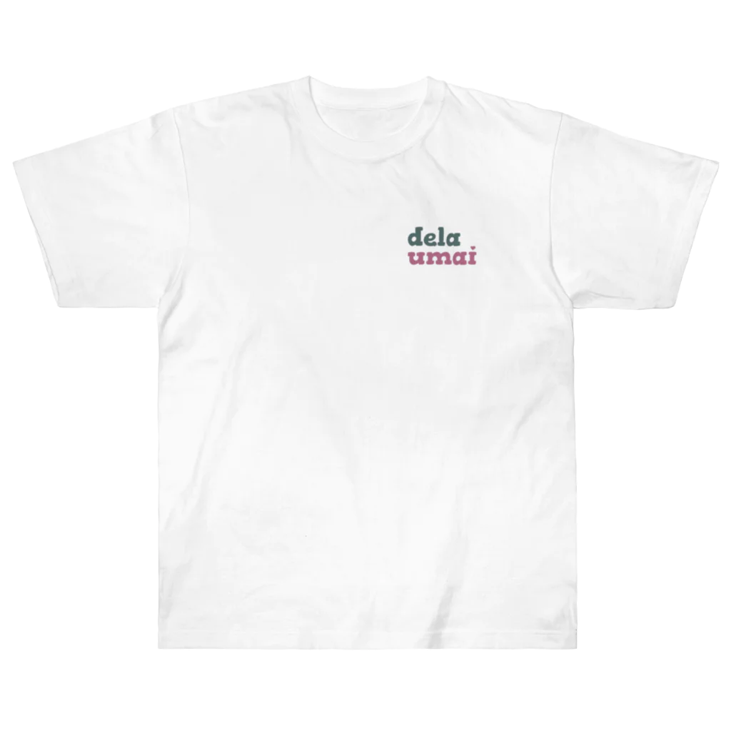 carl-carlのdela umai ロゴ ヘビーウェイトTシャツ