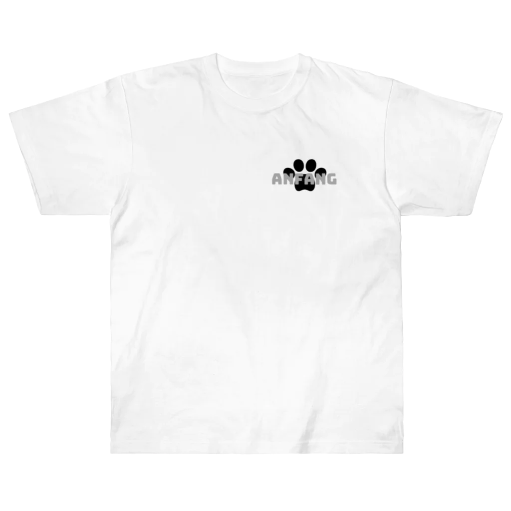 ANFANG のANFANG Dog stamp series  ヘビーウェイトTシャツ