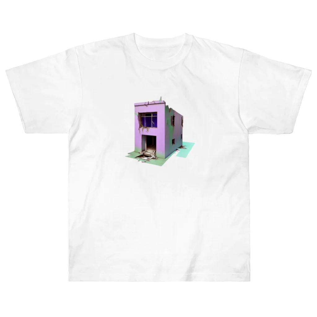 Buildingsの廃墟 13 ヘビーウェイトTシャツ