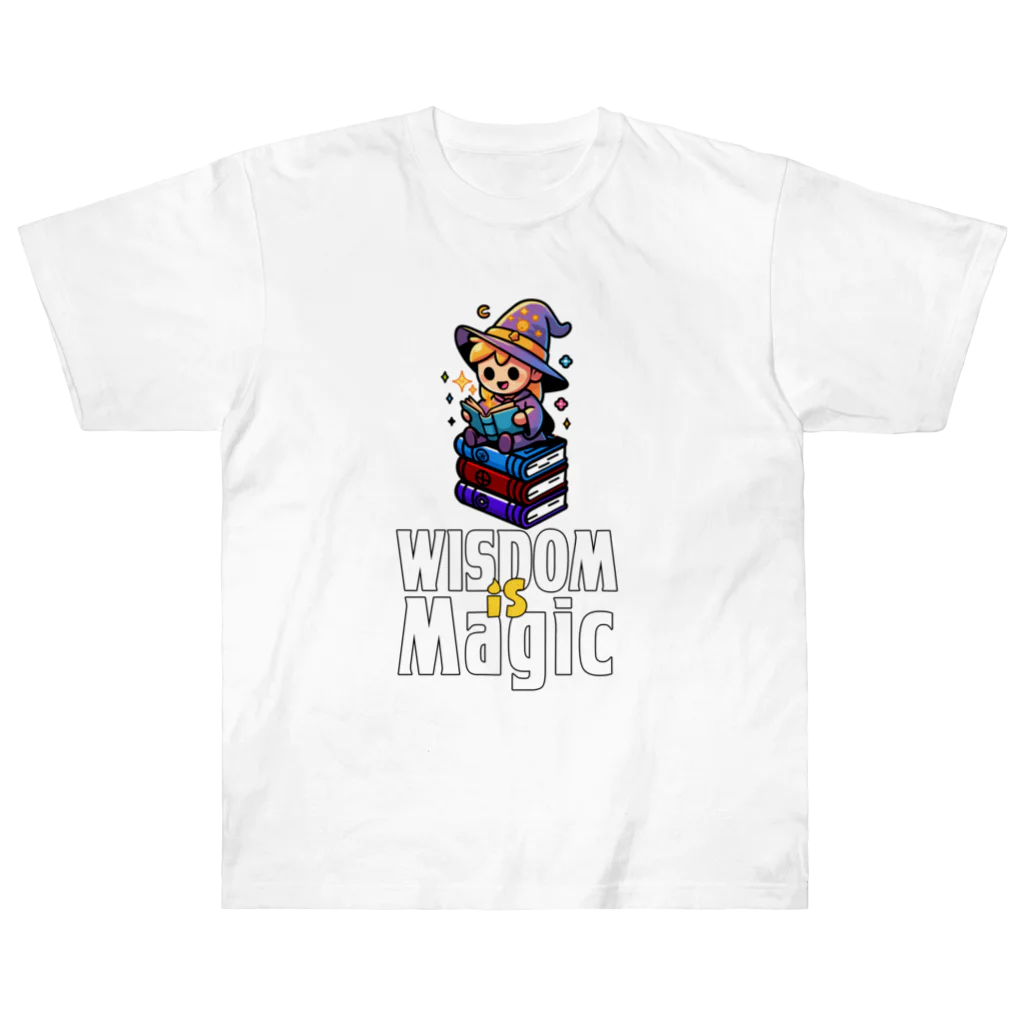 Stylo Tee Shopの知恵は魔法の魔女 Heavyweight T-Shirt