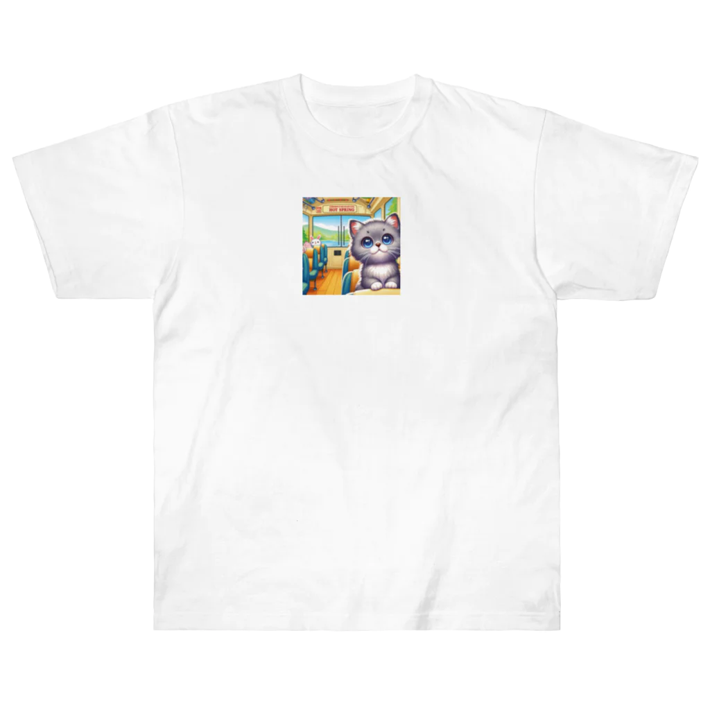 子猫カーニバルの子猫のバス旅行 Heavyweight T-Shirt