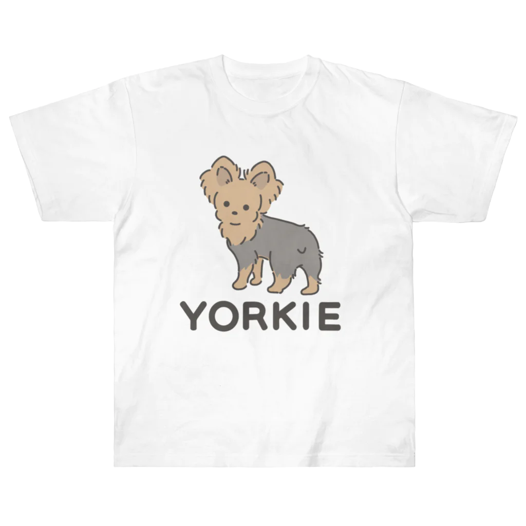 YORKIE DAISUKI～ヨーキーグッズ～のヨーキー Heavyweight T-Shirt