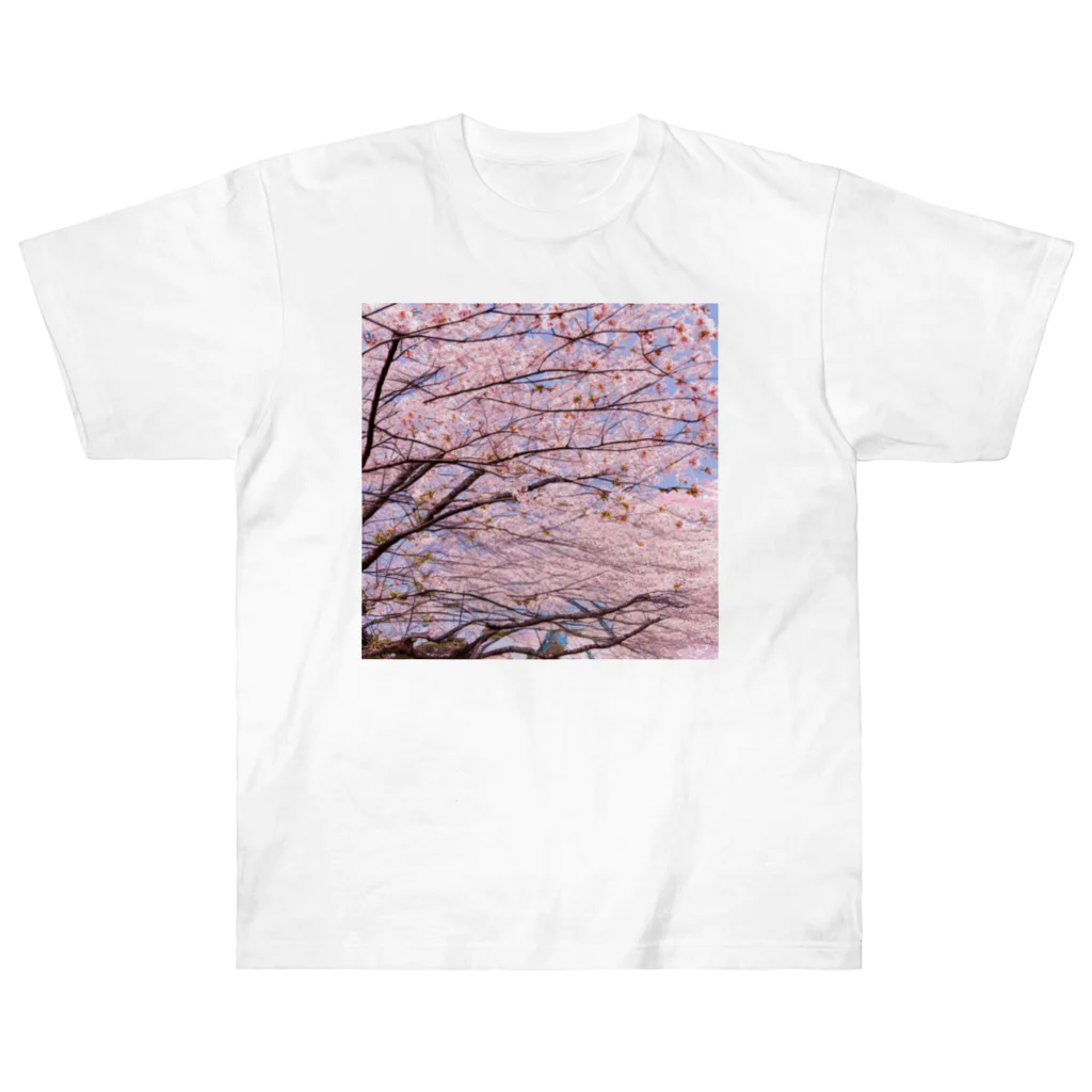 辺賦志ショップの美しき桜 Heavyweight T-Shirt