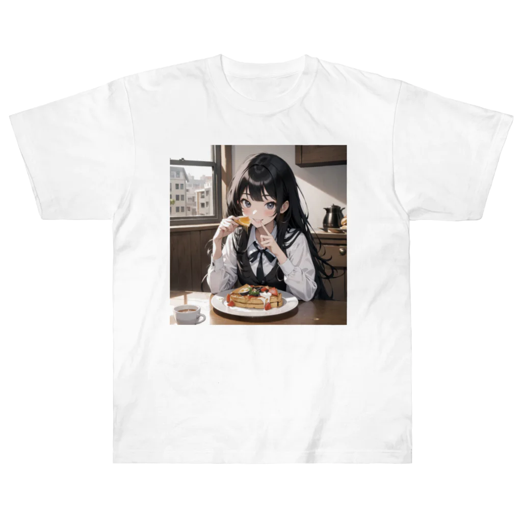 sgt-chikaraの朝食中の女子高生2 Heavyweight T-Shirt