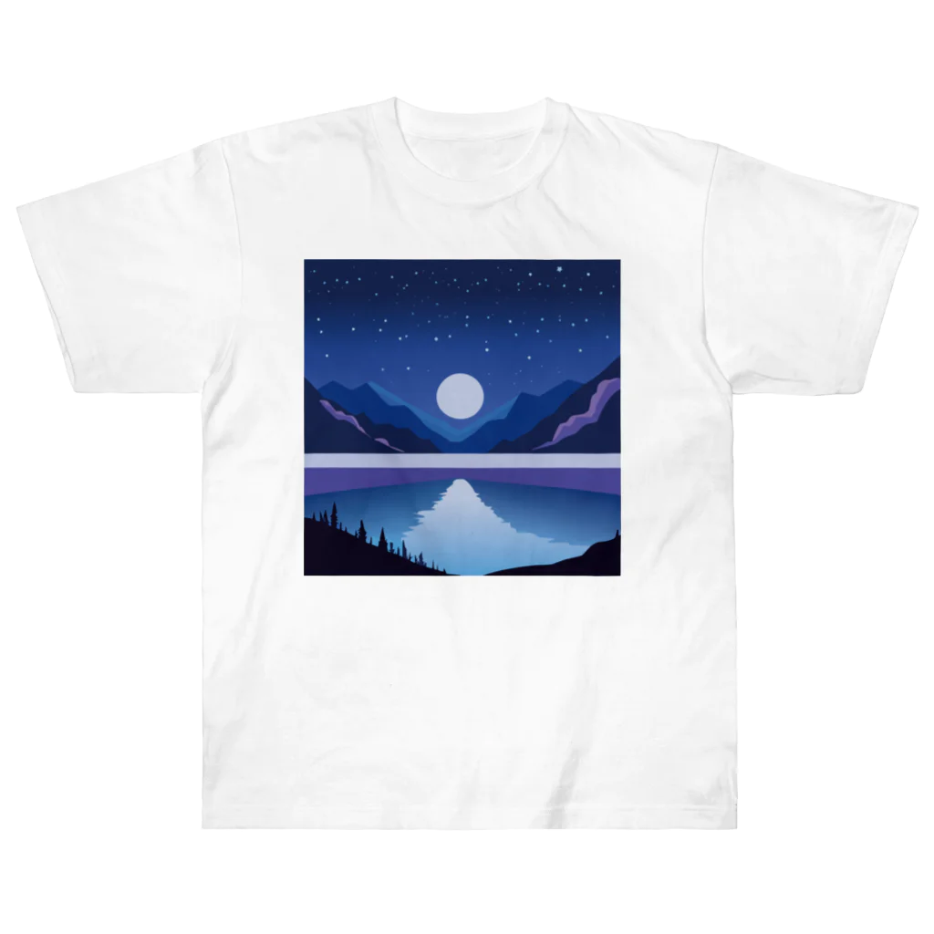 Ske’s gallery for youのMidnight Lake Heavyweight T-Shirt