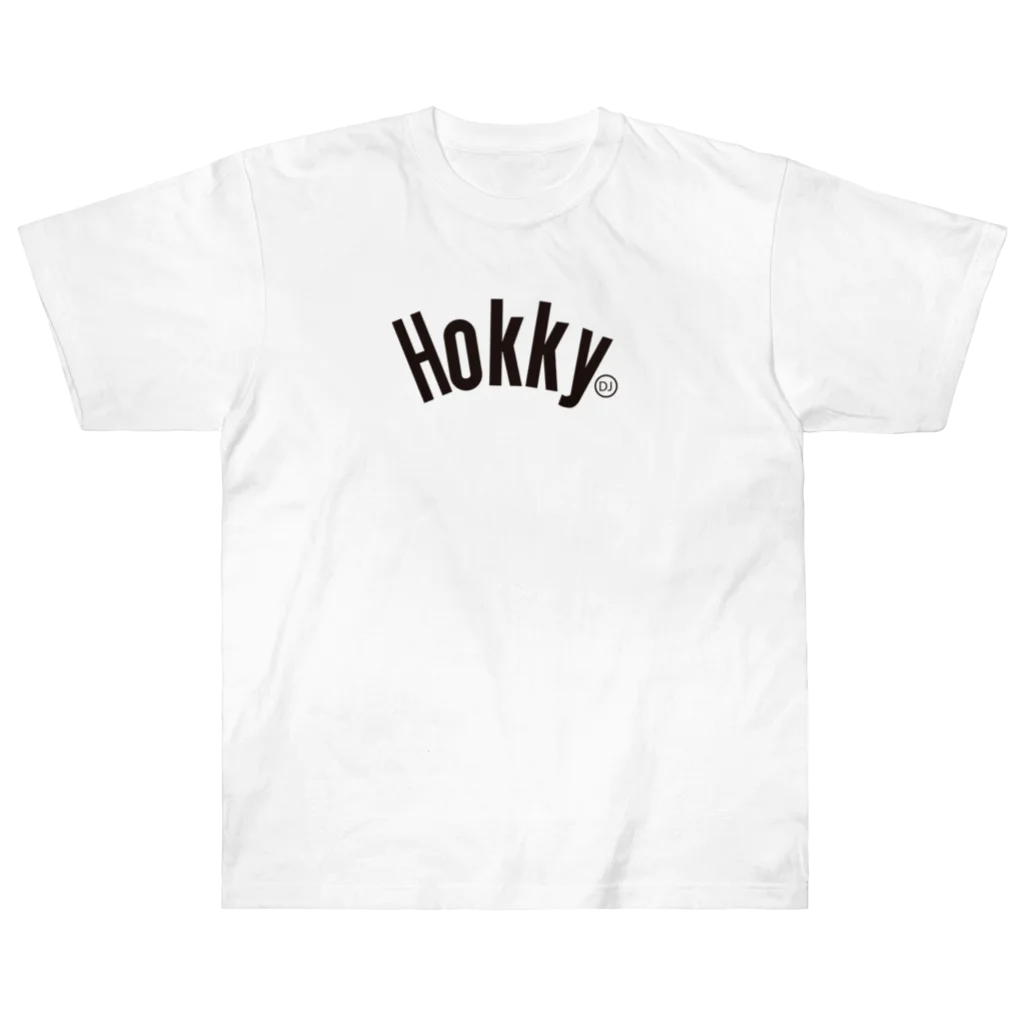 DJ HOKKY OFFICIAL GOODS 2024のHOKKY 黒ロゴ　 Heavyweight T-Shirt