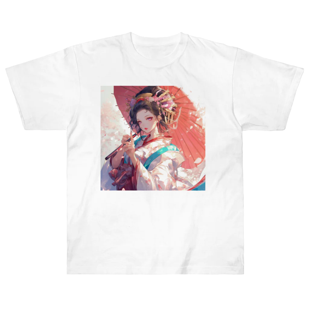 AQUAMETAVERSEの春風に舞う桜のような貴女 Marsa 106 ヘビーウェイトTシャツ