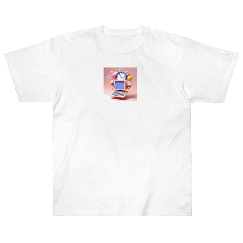 moyasi_777の時計ちゃん Heavyweight T-Shirt