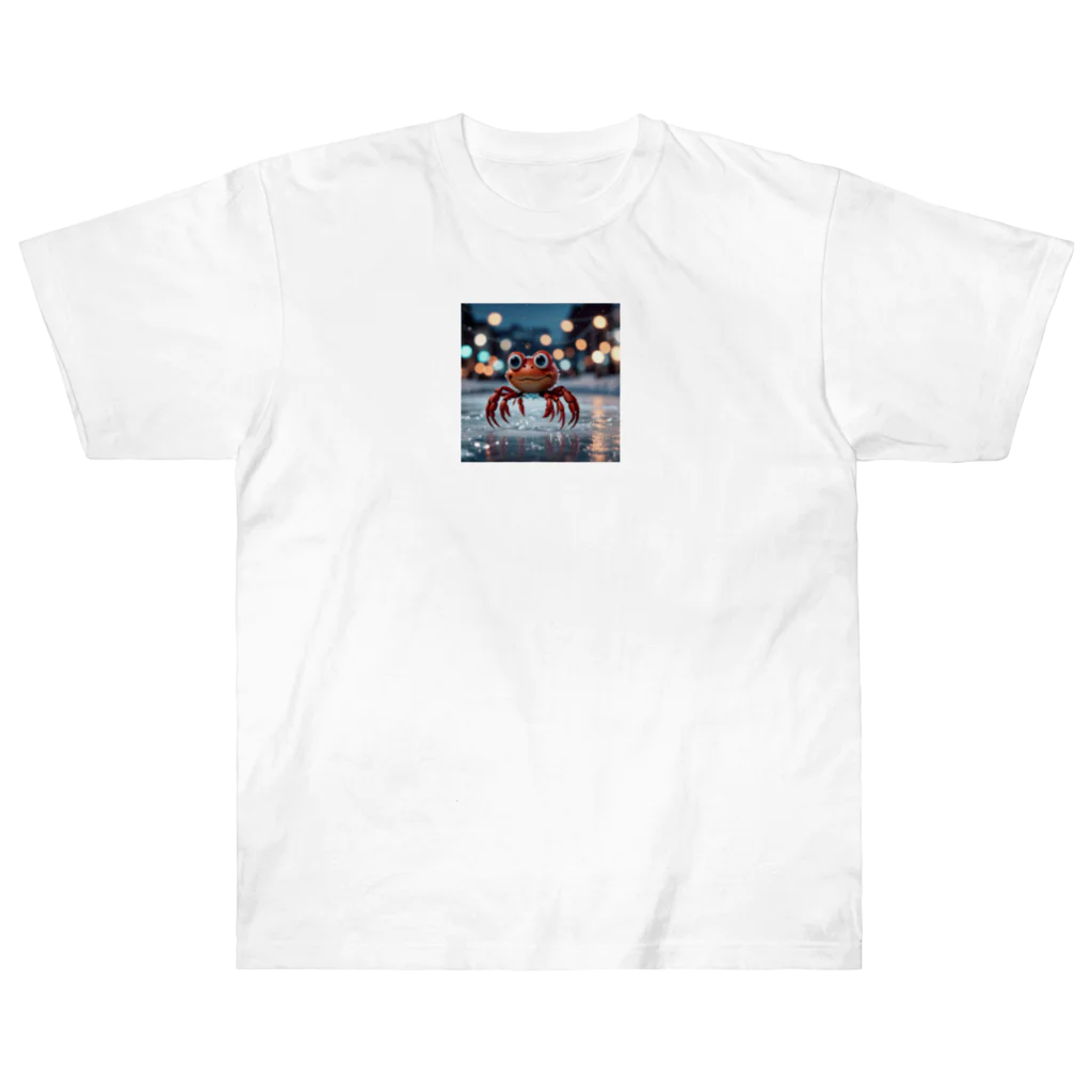 NAOSANの気まぐれ屋の探検中のカニ Heavyweight T-Shirt