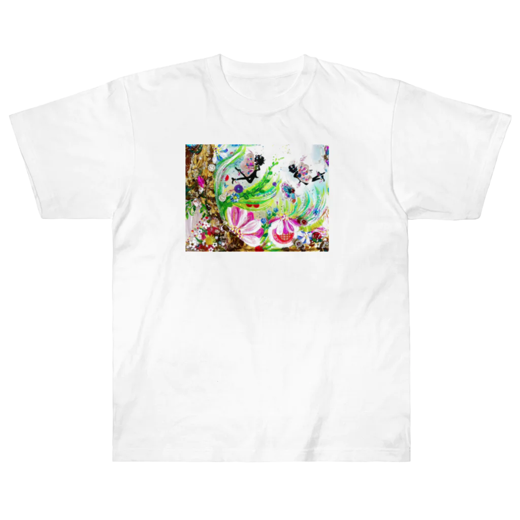 yukie8139の二人の妖精 Heavyweight T-Shirt