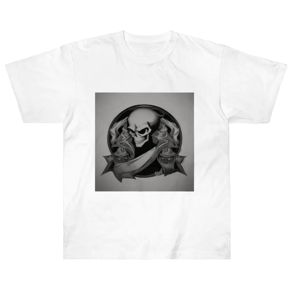 skull landscape のmusic.introduction ヘビーウェイトTシャツ