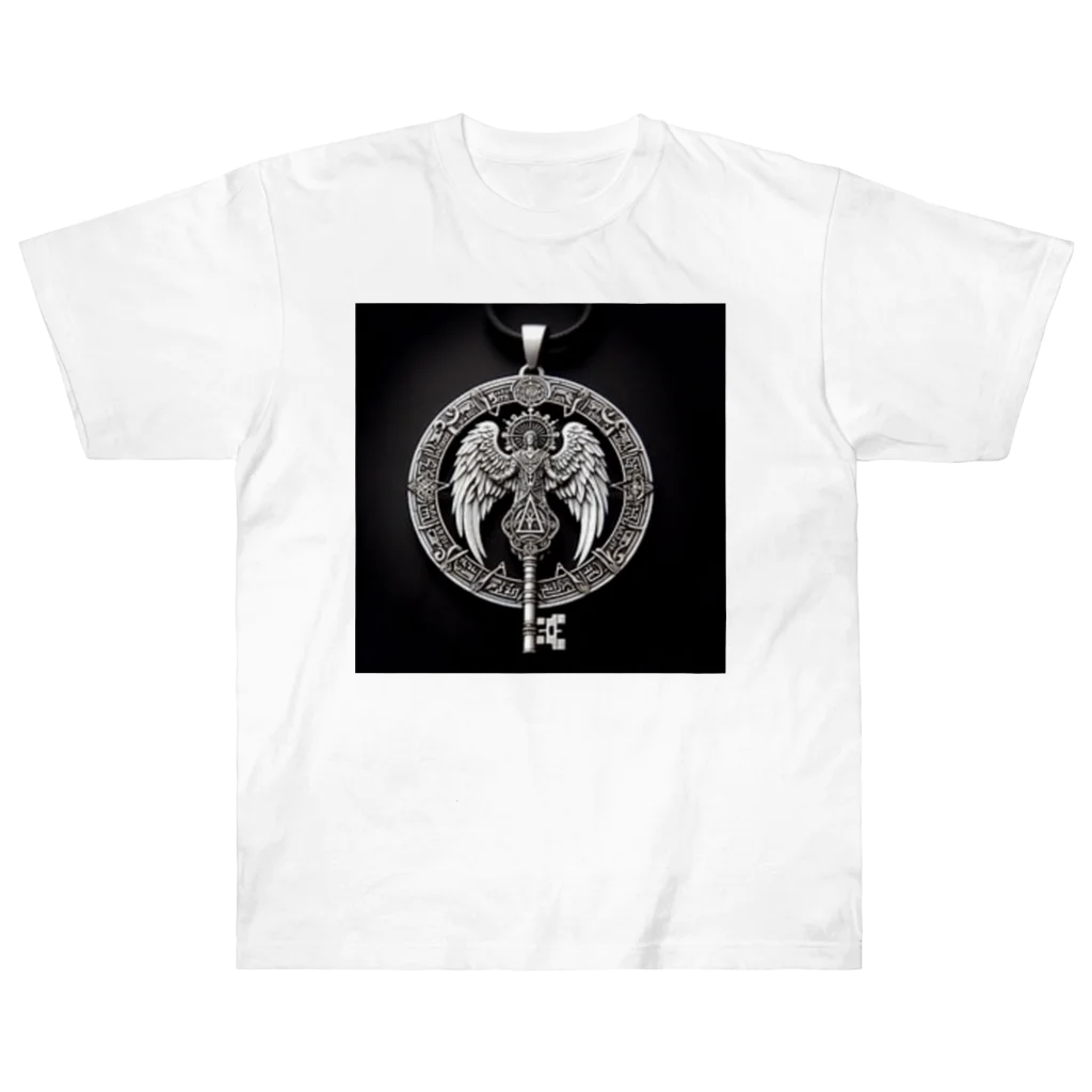 kohsantsuiteruのミカエルの祈りタリスマン Heavyweight T-Shirt
