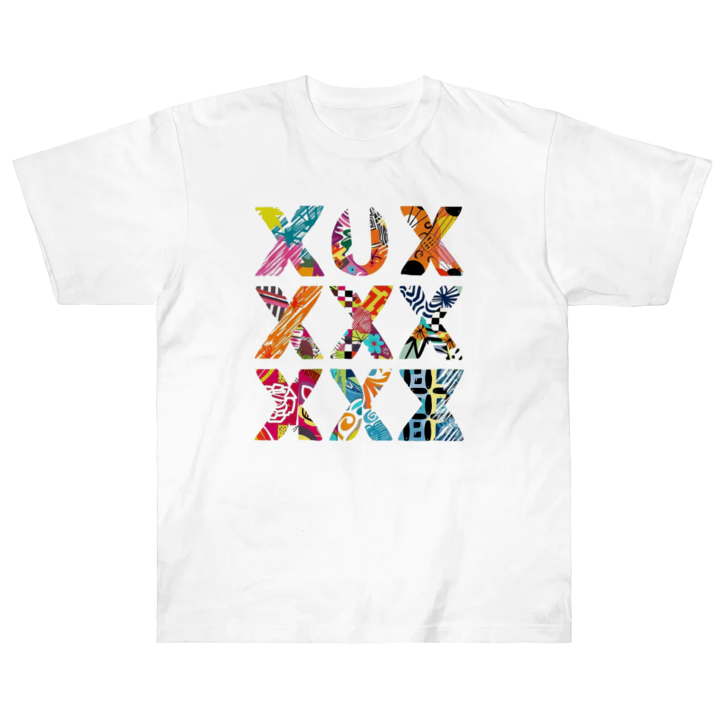 Chi3のxxxxxxxx カラフル・クロス：多様性の融合 ヘビーウェイトTシャツ