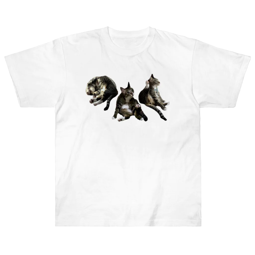 sisyの家ねこ悩殺3ポーズ Heavyweight T-Shirt