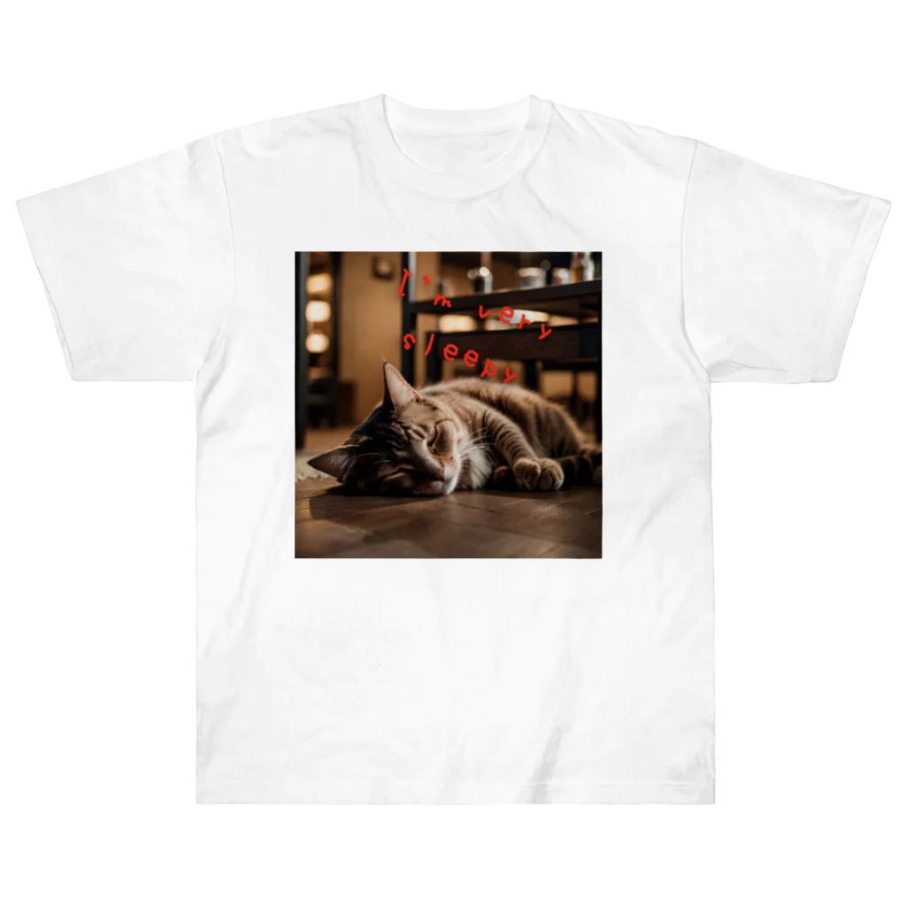 moriyama1981の眠たい猫 Heavyweight T-Shirt