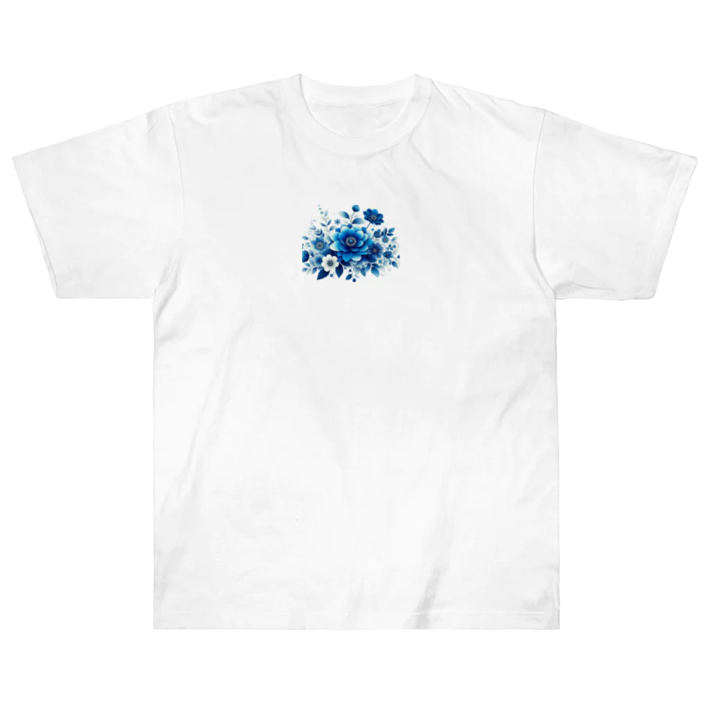 アミュペンの透き通るような青色が美しい花々 Heavyweight T-Shirt