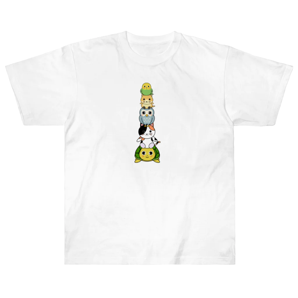 chicodeza by suzuriのアニマルタワ〜 Heavyweight T-Shirt