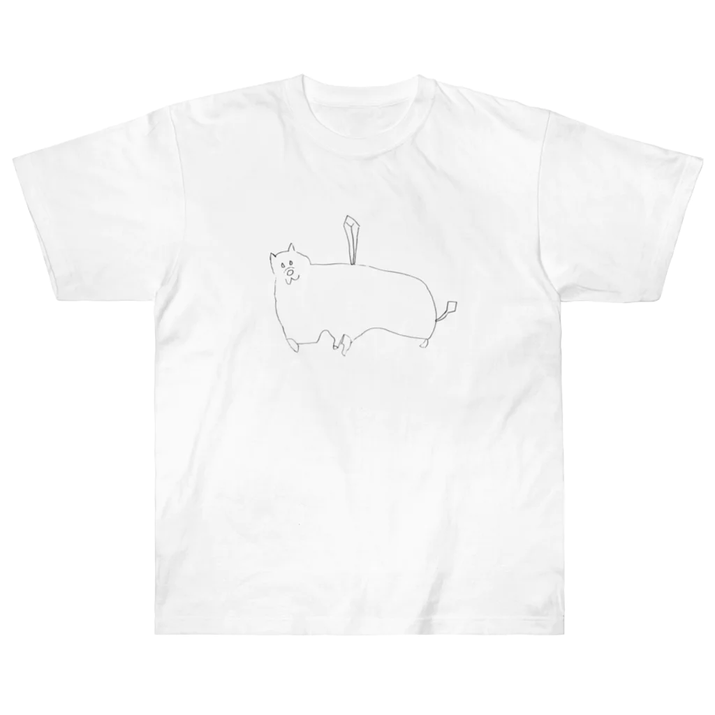 y.tanakaの剣犬（けんいぬ） ヘビーウェイトTシャツ