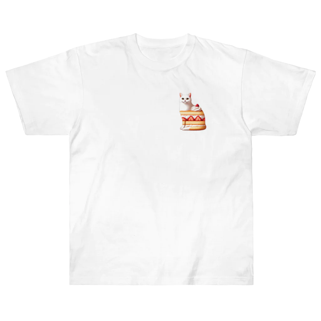 KAYAZoooのショートケーキ猫ちゃん Heavyweight T-Shirt