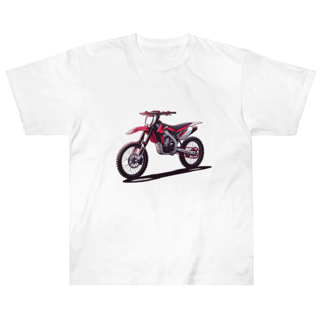 Bikers' Galleryのオフロードバイク デザイン モトクロス  ヘビーウェイトTシャツ