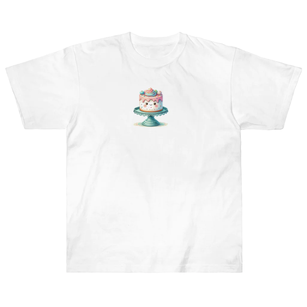 カノンとアヤネの可愛いケーキちゃん Heavyweight T-Shirt