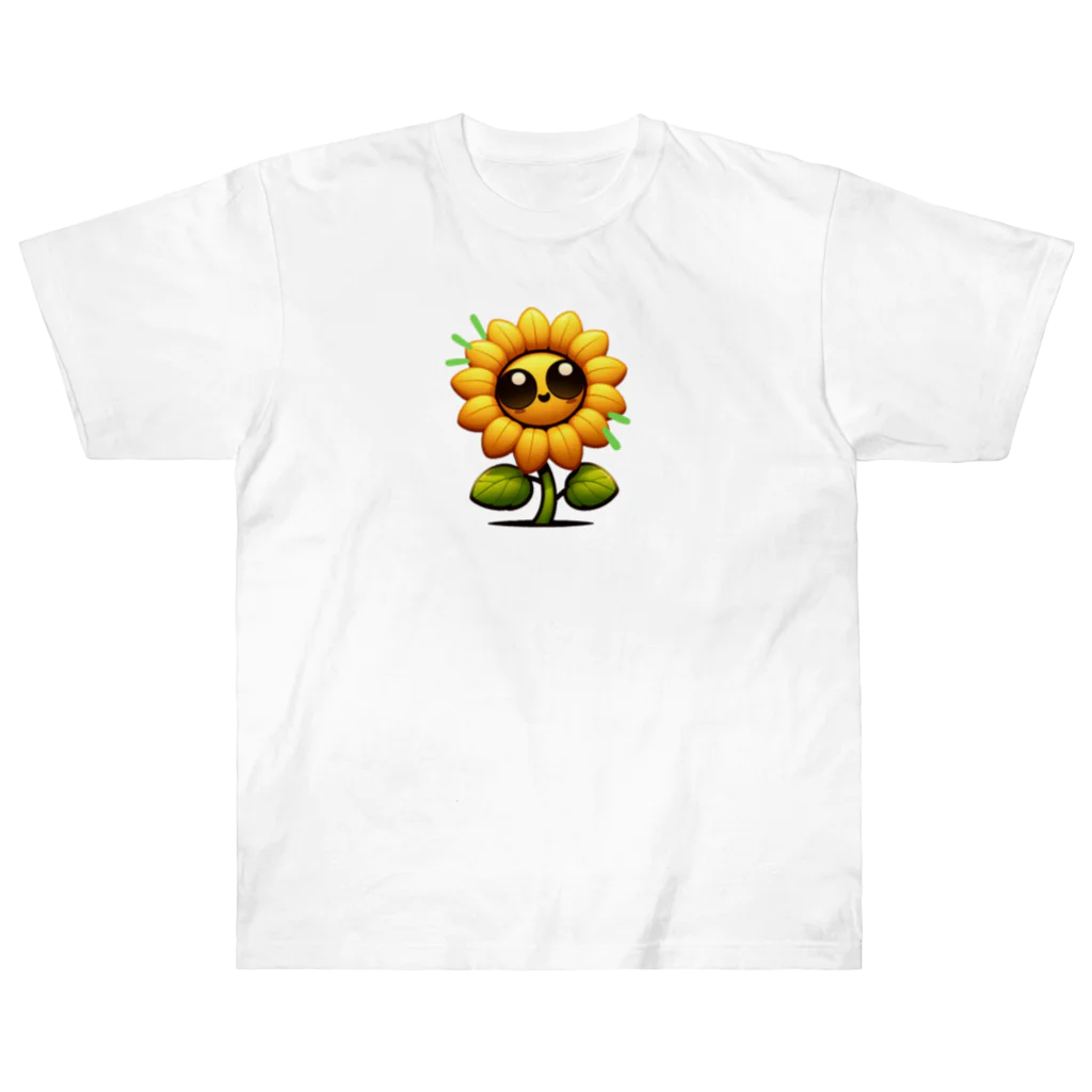 終わらない夢🌈のひまわり🌻✨ ヘビーウェイトTシャツ