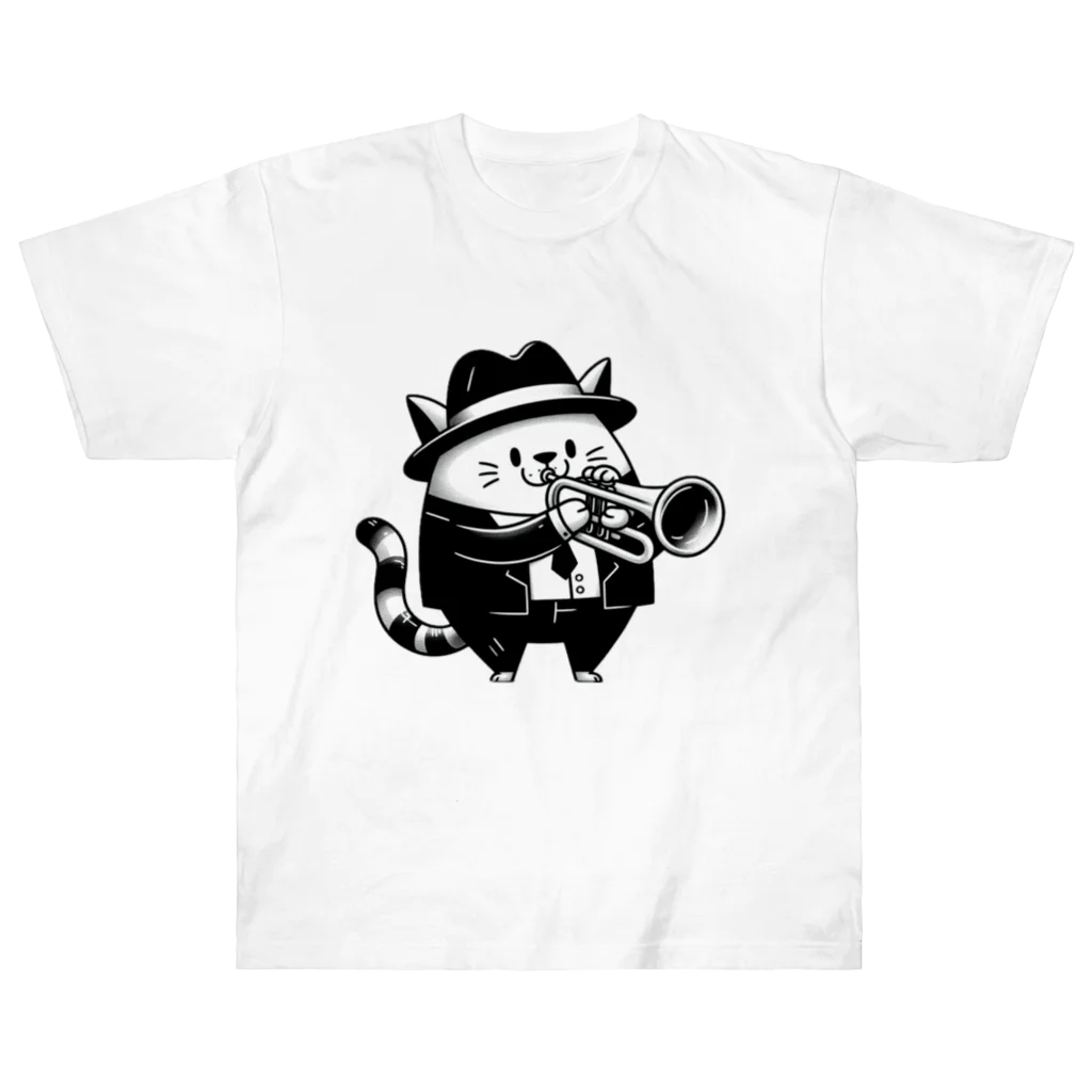 age3mのジャズキャット ヘビーウェイトTシャツ