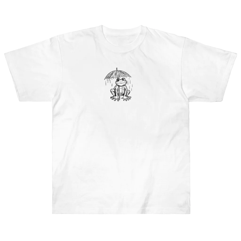 kabotya914の雨が嫌いなカエルくん Heavyweight T-Shirt