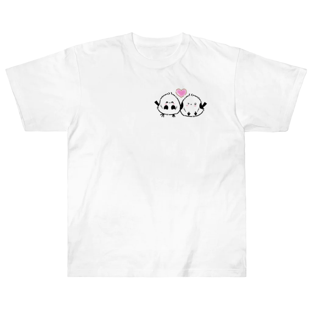 nmnm7のシマエナガちゃん ヘビーウェイトTシャツ