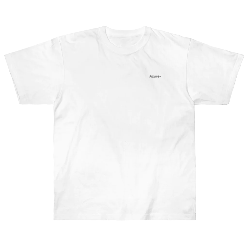 Azure-のバックプリントTシャツ Heavyweight T-Shirt