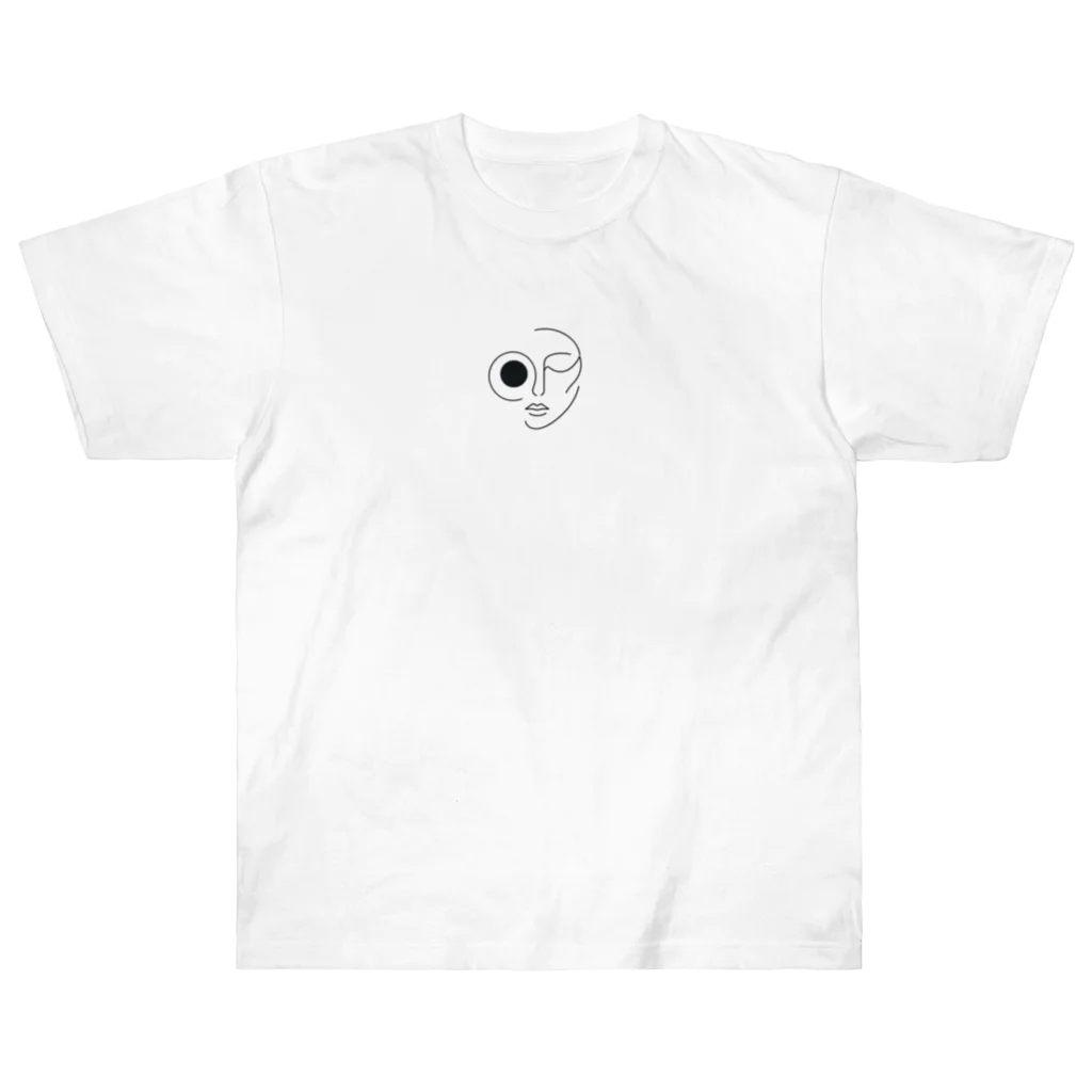 pasupasuの線の人　正面 Heavyweight T-Shirt