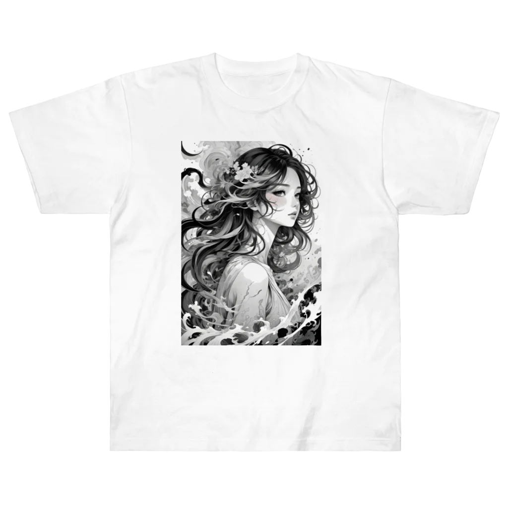 AI Fantasy Art Shopの【限定商品】Chaos⑥ ヘビーウェイトTシャツ