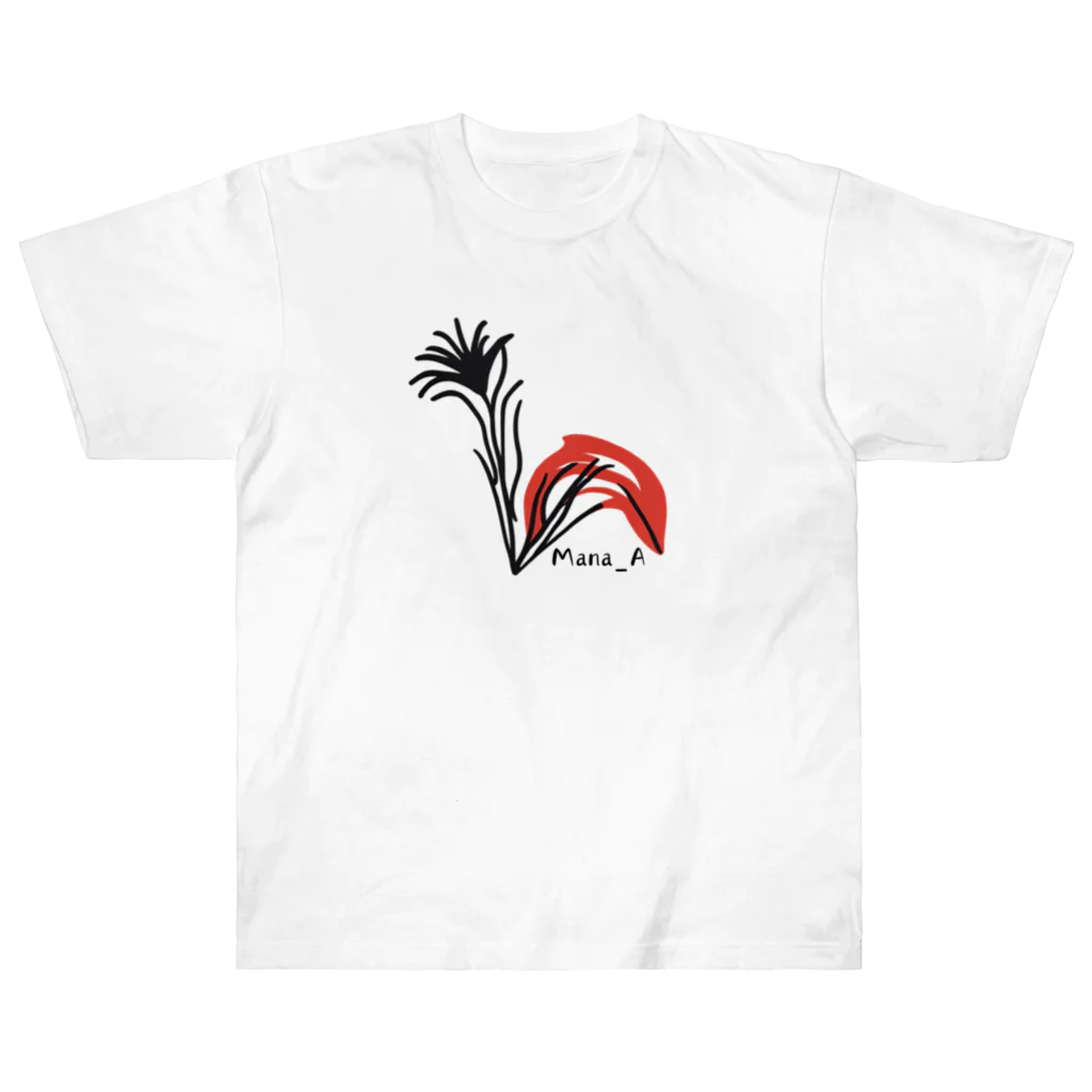 Mana AのカラフルTillandsia Heavyweight T-Shirt