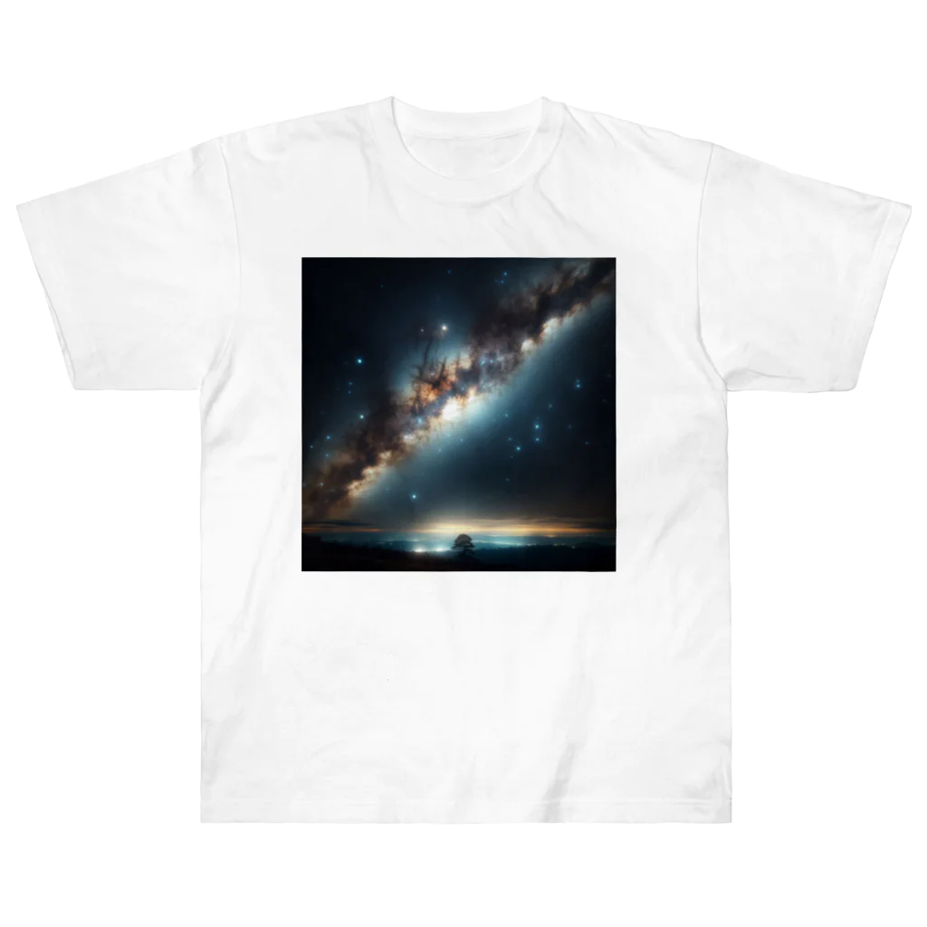 namidamakiの天の川銀河 ヘビーウェイトTシャツ