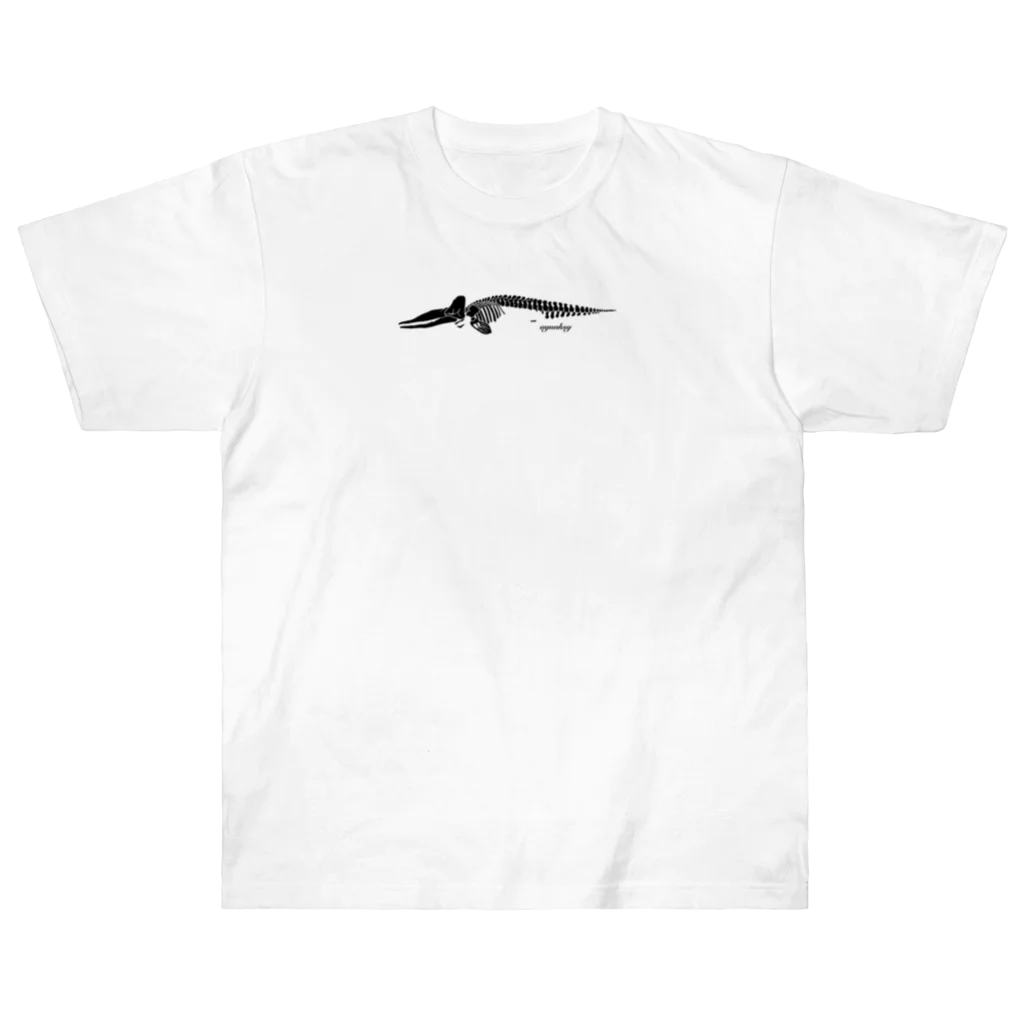 ayunksyのマッコウクジラの標本 ヘビーウェイトTシャツ