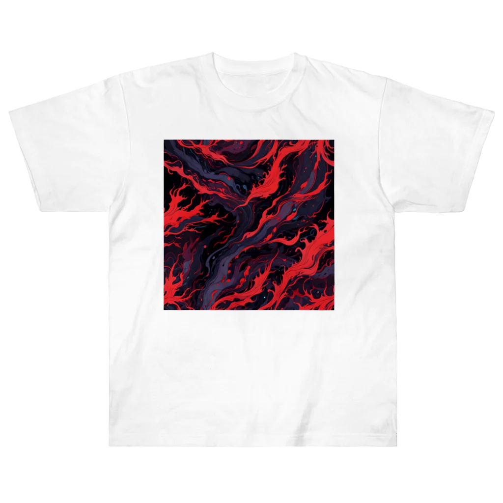 AI Fantasy Art Shopのart of fire① Heavyweight T-Shirt