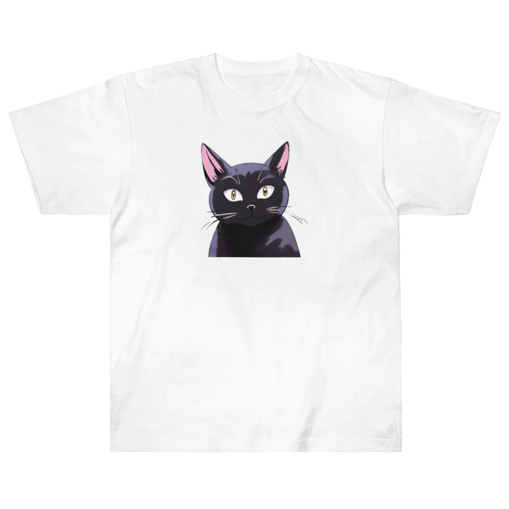 M&Kの黒猫2 Heavyweight T-Shirt