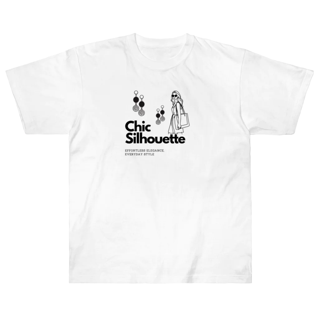 CHIBE86のChic Silhouette Heavyweight T-Shirt