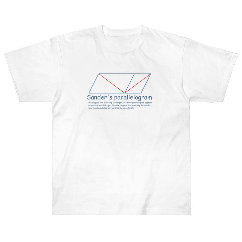 unofficial-unofficialのSander's parallelogram (navy) Heavyweight T-Shirt