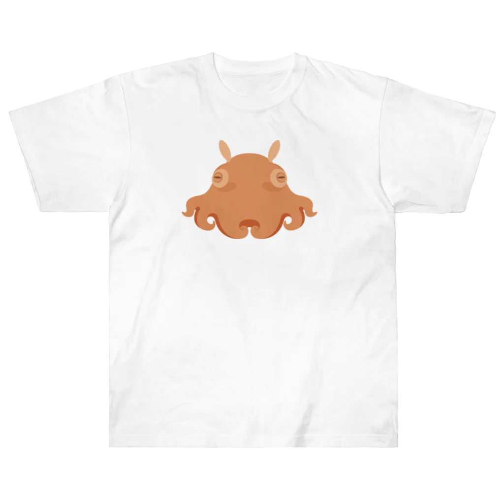 kimchinの宇宙人のようなキュートでかわいい深海魚の仲間メンダコ Heavyweight T-Shirt