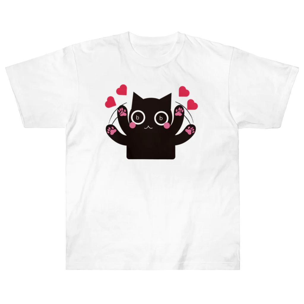 つきれうのくろねこｂｂでれバージョン Heavyweight T-Shirt