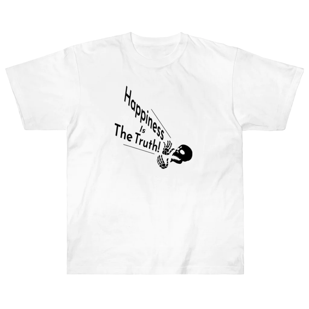 『NG （Niche・Gate）』ニッチゲート-- IN SUZURIのHappiness Is The Truth!（黒） Heavyweight T-Shirt