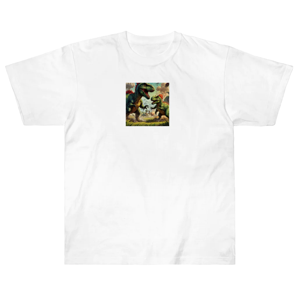 OTIRUBUTUBUTUの恐竜せんそう Heavyweight T-Shirt