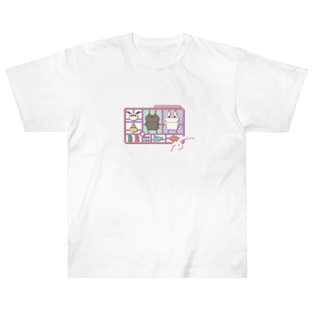 MOFUYAのプラモ風にゃんぴょん Heavyweight T-Shirt