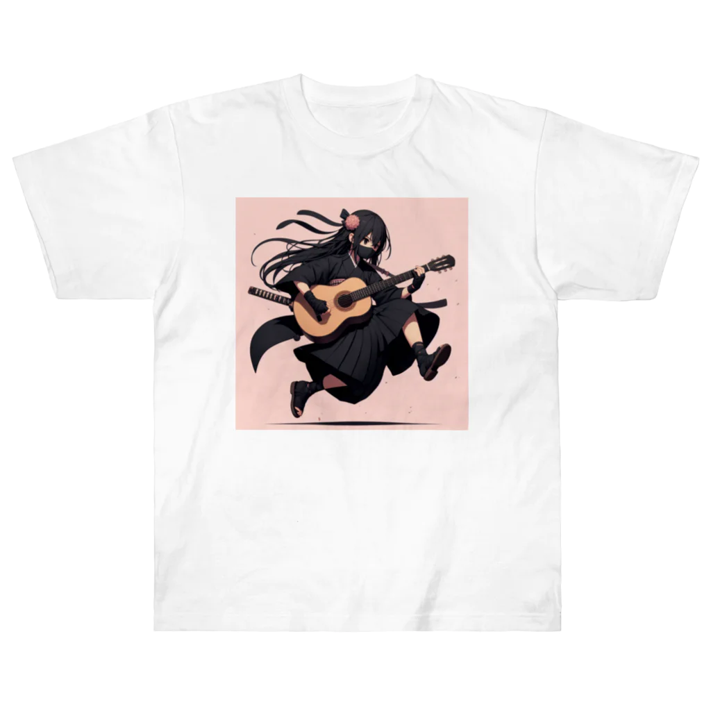 suzumetaruのギター少女 Heavyweight T-Shirt