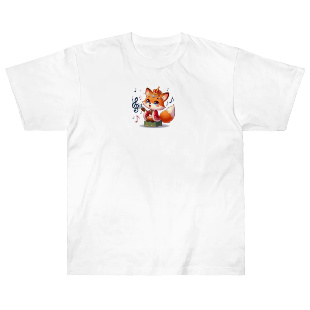 桃の花の歌うキツネの王子さま Heavyweight T-Shirt