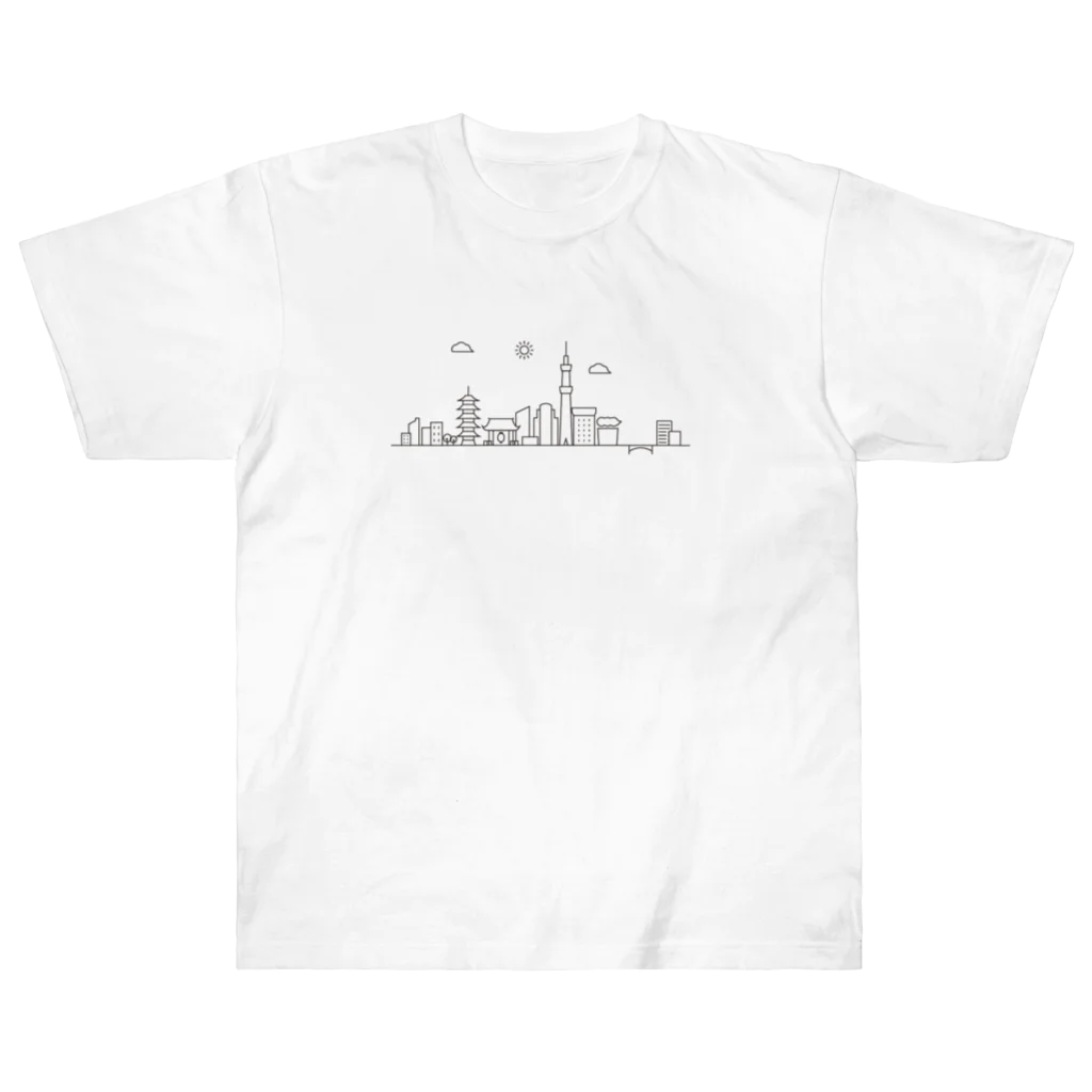 BANANAWANIの東京モチーフ Heavyweight T-Shirt