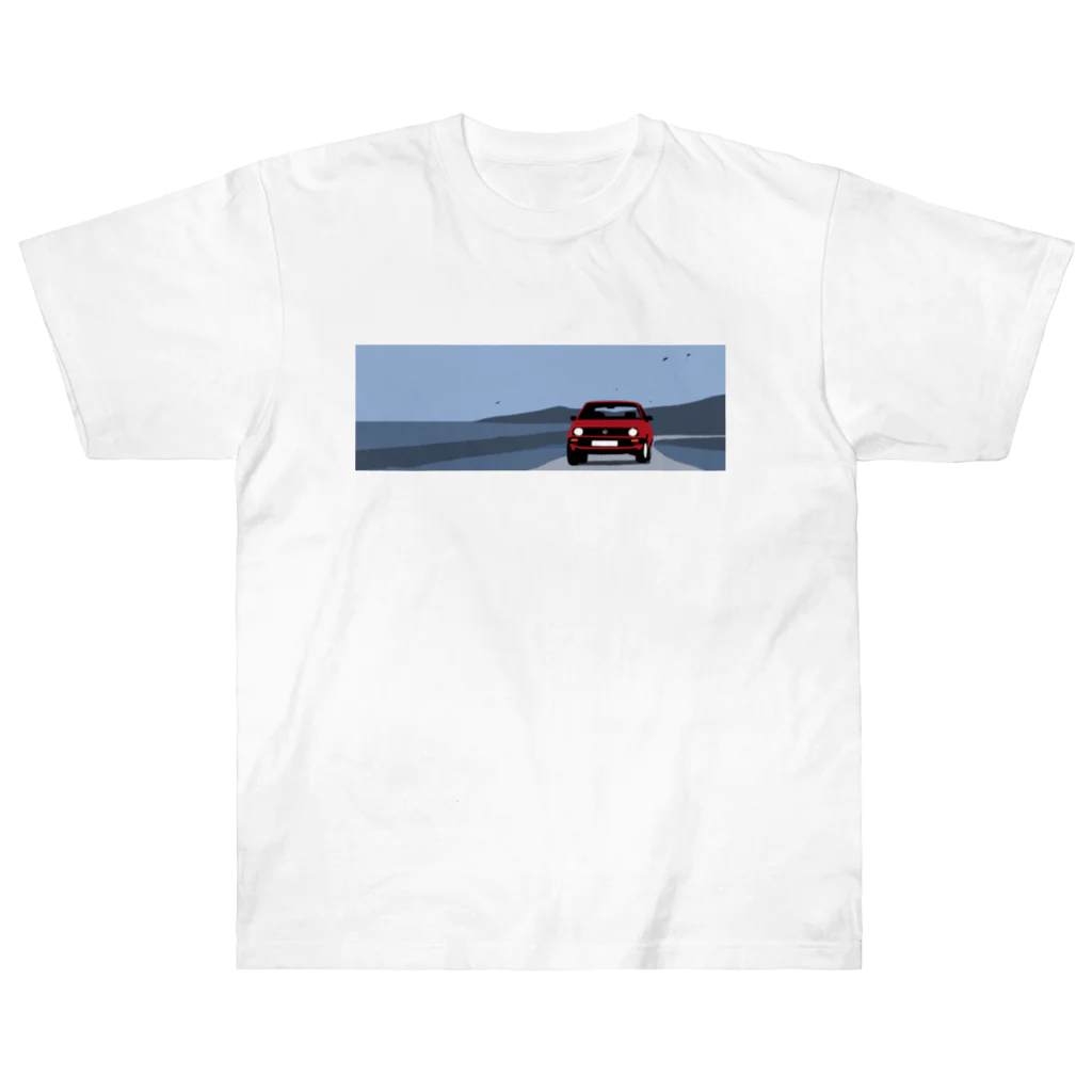 キャのゴルフな車 ヘビーウェイトTシャツ