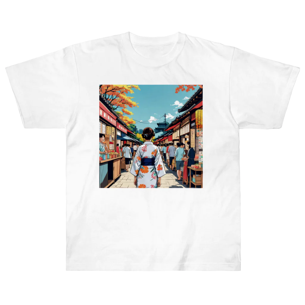 noiSutoaの浴衣 Heavyweight T-Shirt